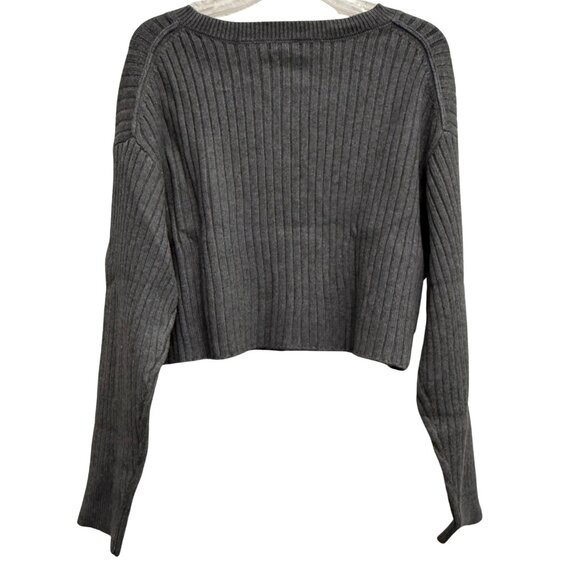 Wild Fable Women's Gray Cropped Zipped Long Sleeve Sweater - Size 1X - NWT - Picture 8 of 9